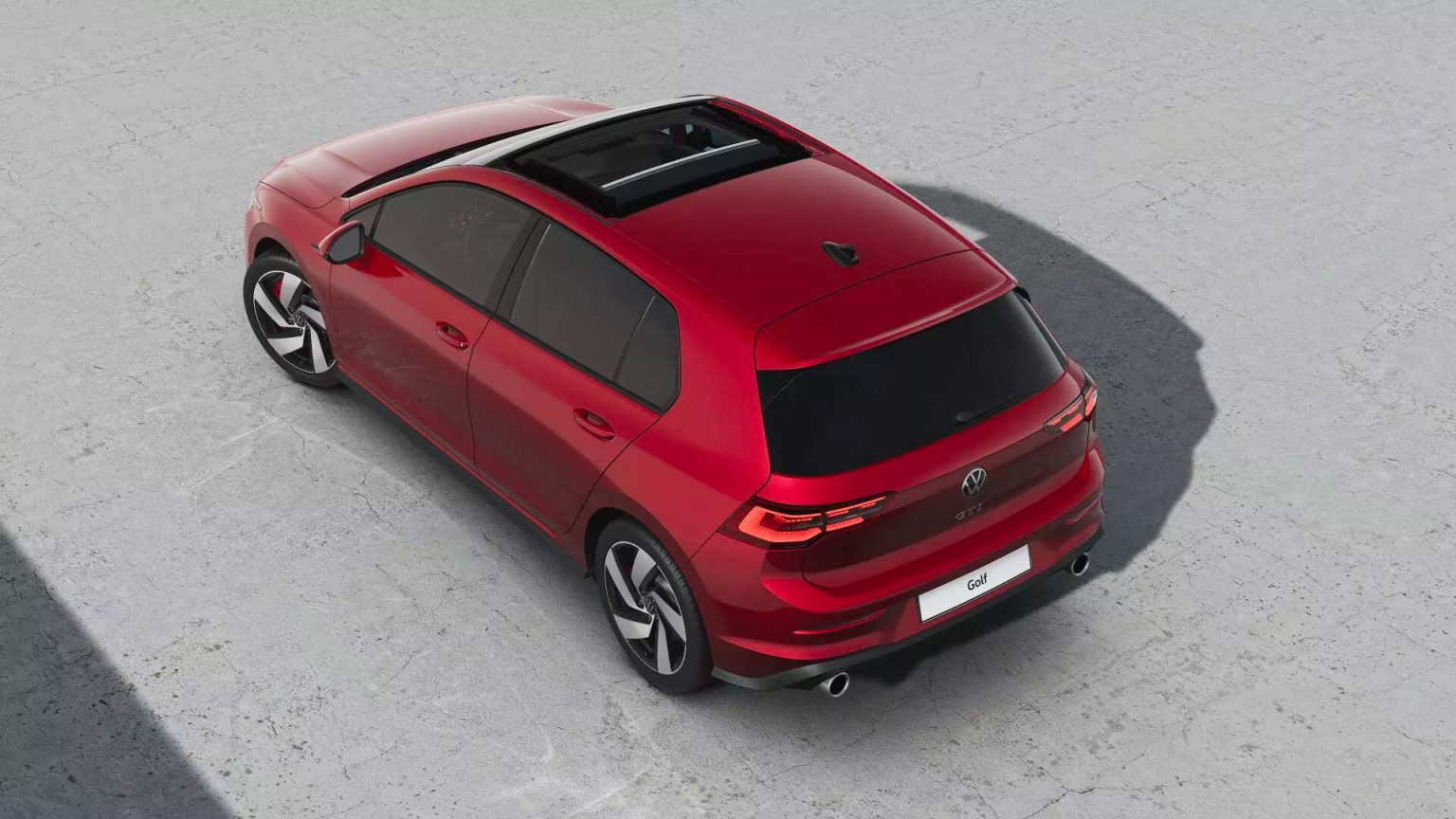 Volkswagen GTI 2024 en México color Rojo, diseño exterior posterior y