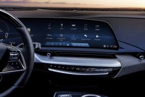 Cadillac OPTIQ 2025 diseño interior - pantalla de entretenimiento e información
