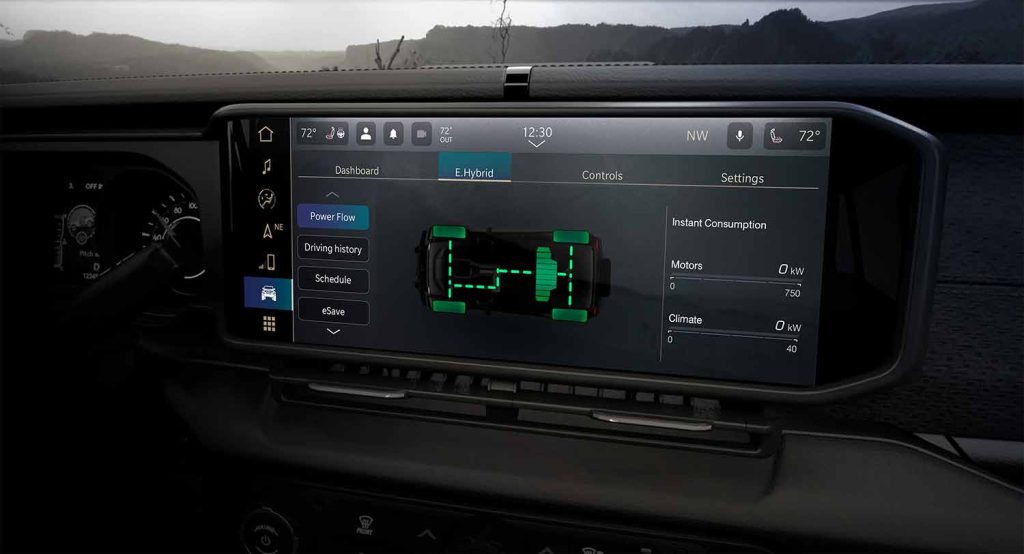 Jeep Wrangler 4xe 2024 - diseño interior, pantalla amplia con conectividad e información del vehículo