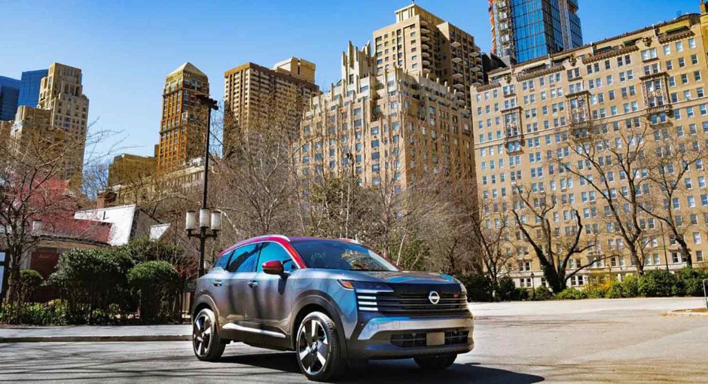 Nissan Kicks 2025 - hecho en México - presentado en Las Vegas, Estados Unidos - diseño exterior, frontal y lateral derecha