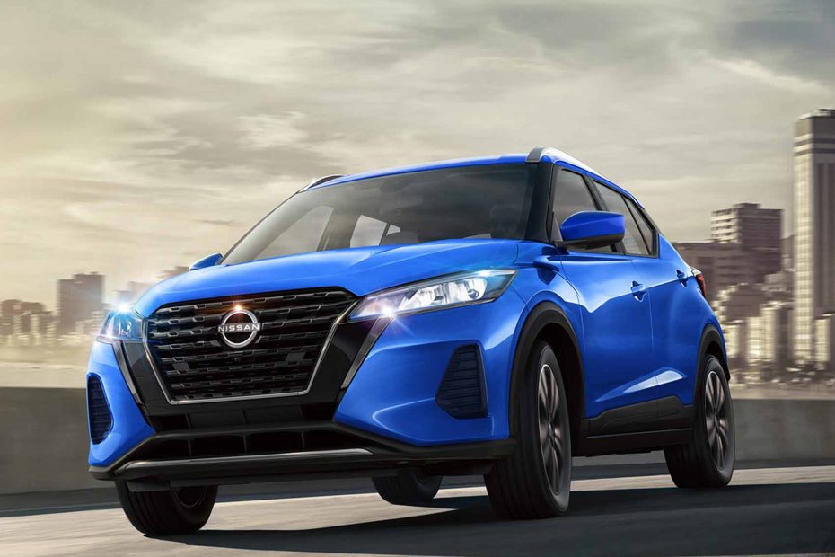 Nissan Kicks Play 2024, exterior, de frente color azul