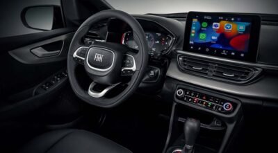 Fiat Pulse 2025 en México: interiores, volante, pantalla, consola central, tablero, palanca