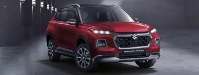 Suzuki Grand Vitara Boostergreen 2025 en México, diseño exterior, color rojo con negro