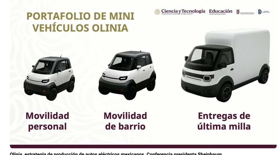 Armadora Olinia de México: tres modelos de mini vehículos eléctricos